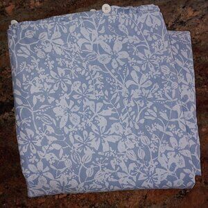 IKEA SOMMARSLÖJA Blue Floral Duvet Cotton Lyocell 98x85"